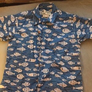 Blue button up